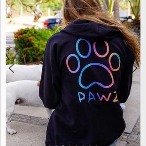 PAWZ CLASSIC RAINBOW COLLEGE ZIP UP